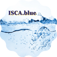ISCA.blue sticker logo