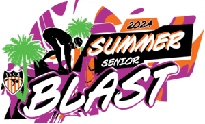ISCA Summer Senior Blast swim meet logo for 2024